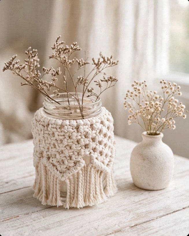 Macramé Jar I