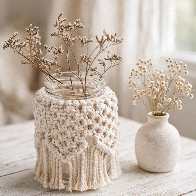 Macramé Jar I