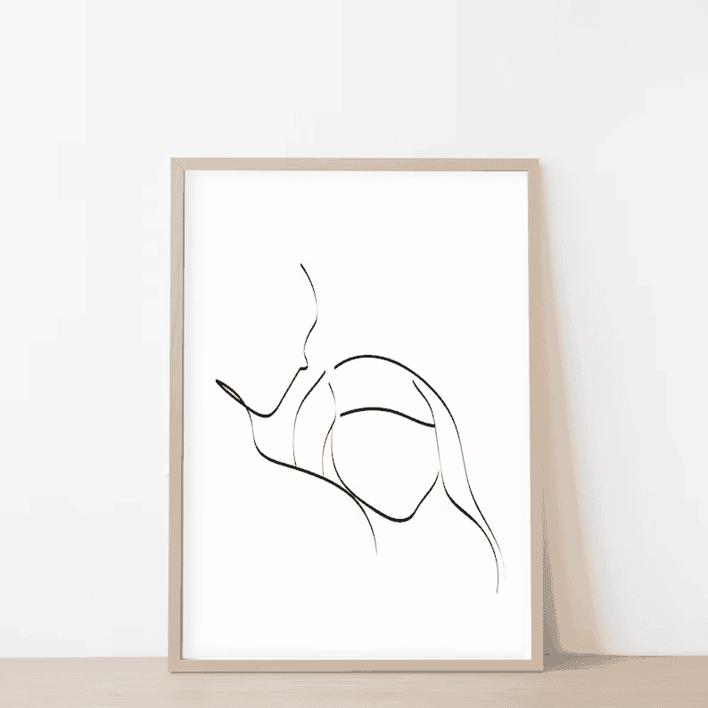 Couple Line Art Drawing II