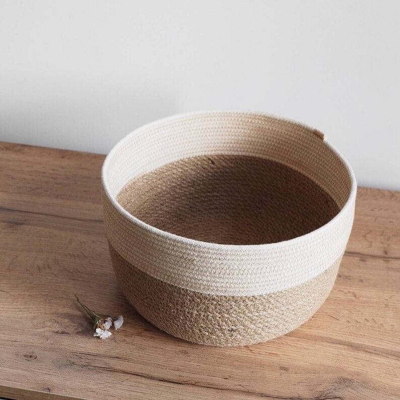 Jute Basket with Lid