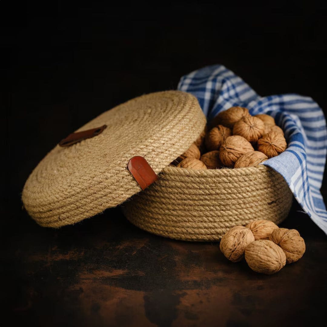 Basket with Lid Colored