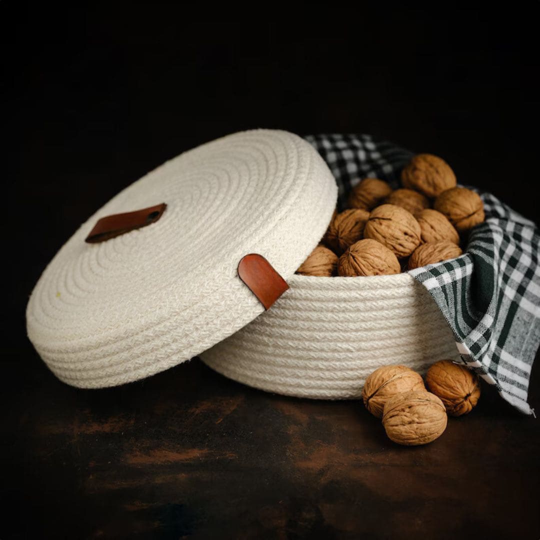 Basket with Lid Colored