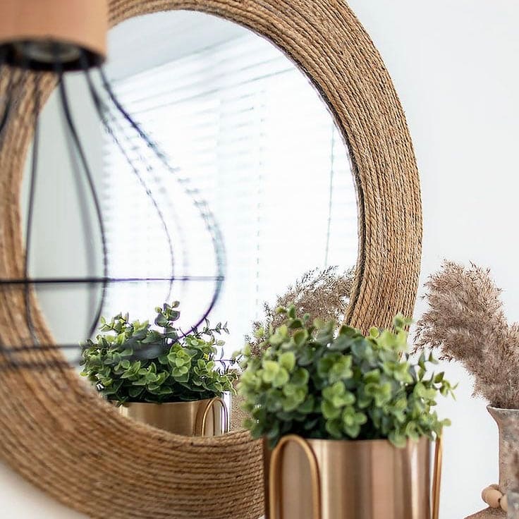 Thin Jute Mirror