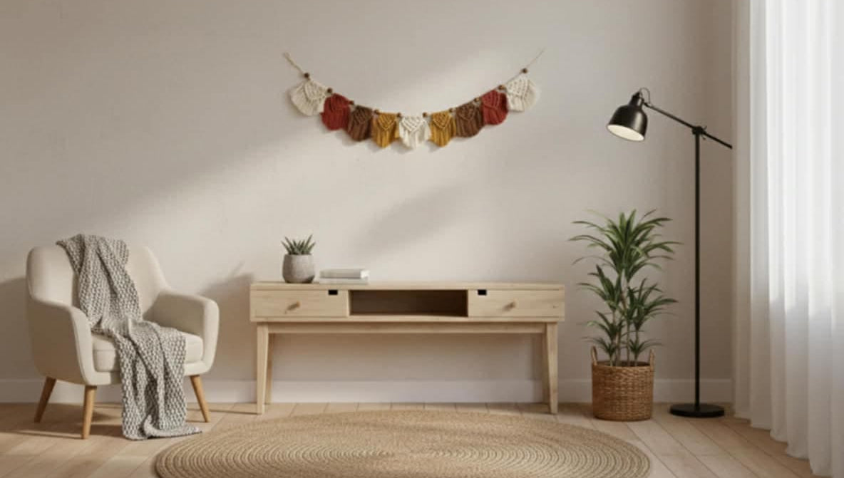 Ramadan Hanging Wall Set – Handmade Festive Boho Decor