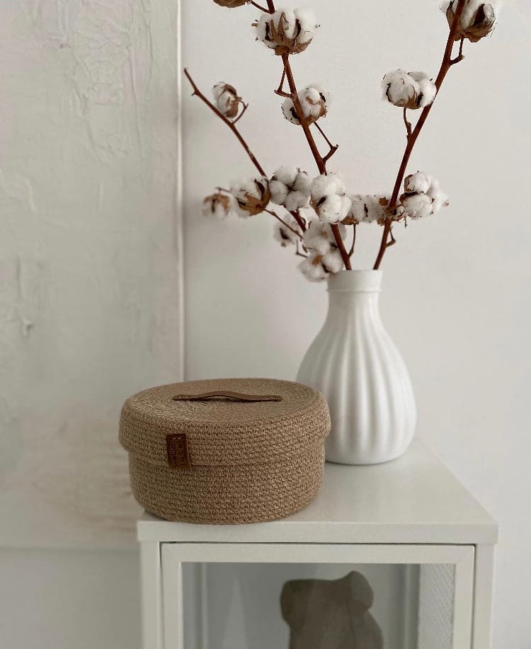 Basket with Lid Colored