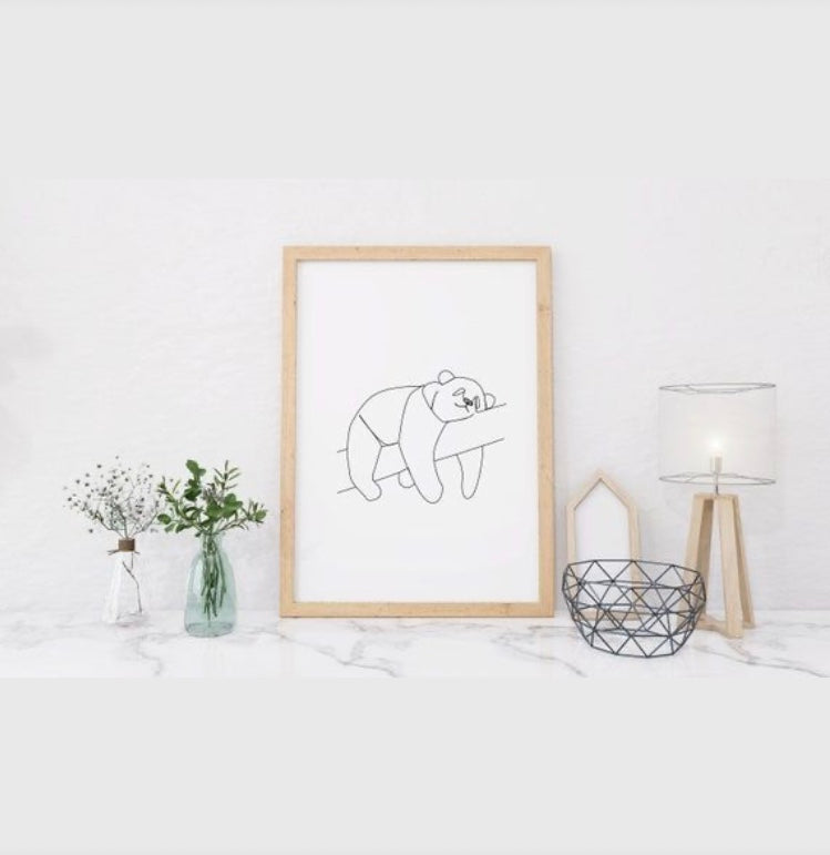 Line Boho Koala Frame