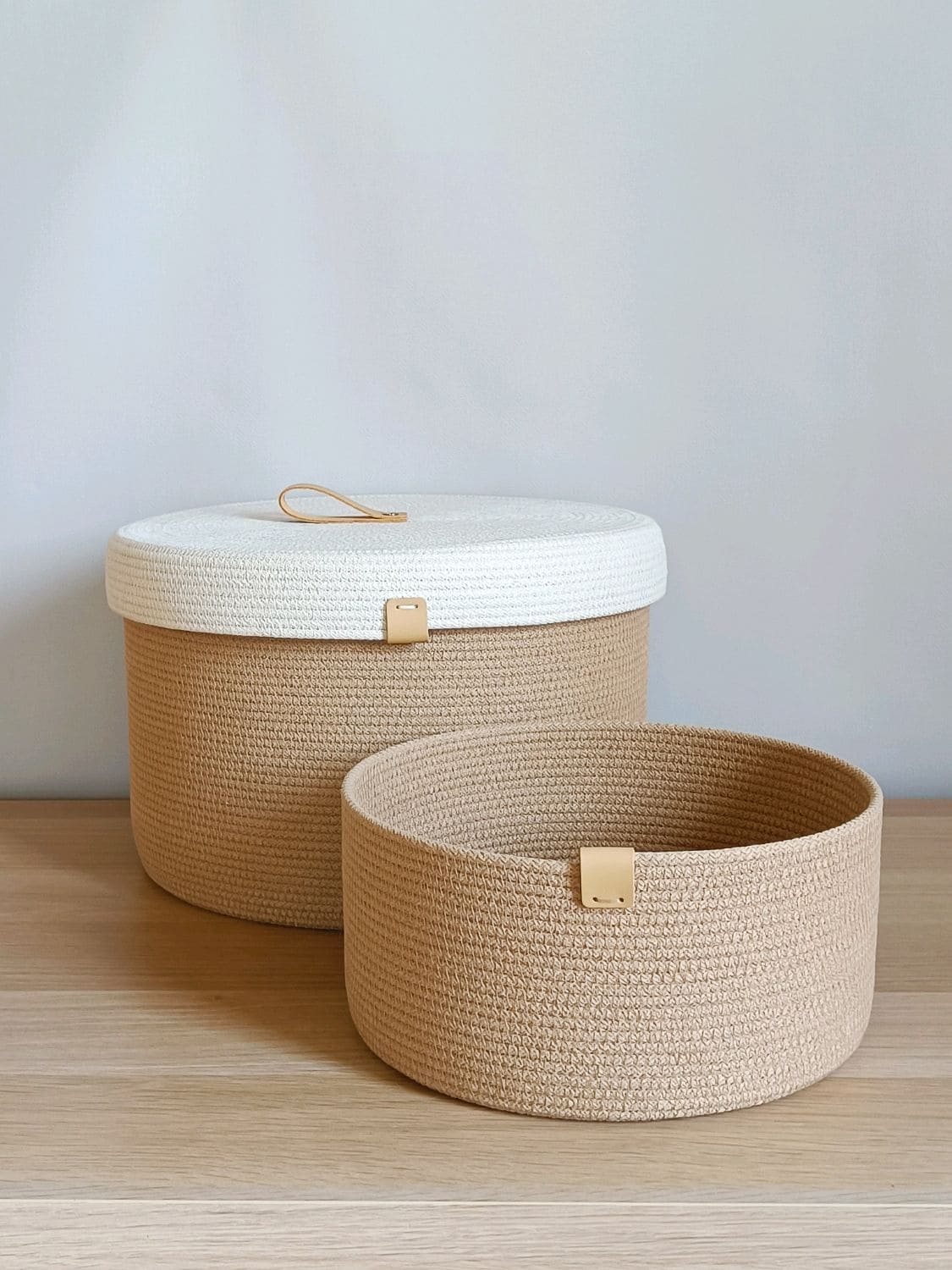 Set of two Jute Baskets