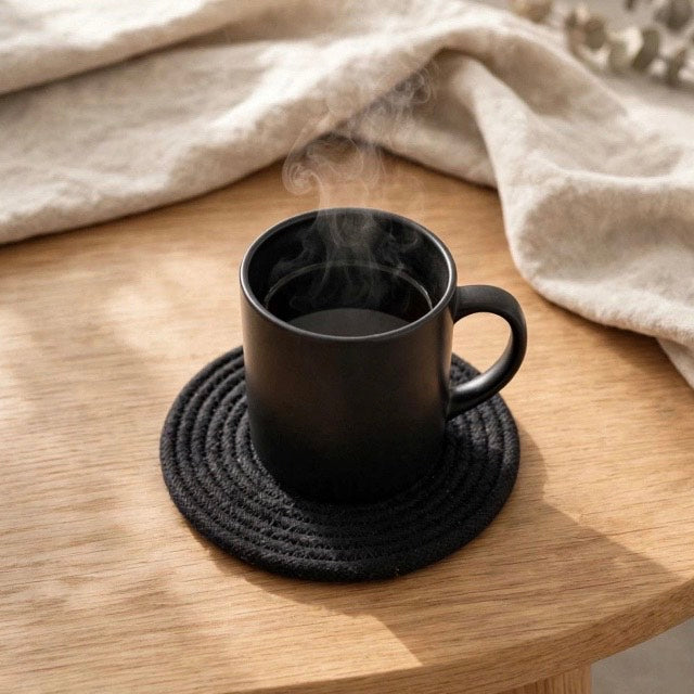 black coaster