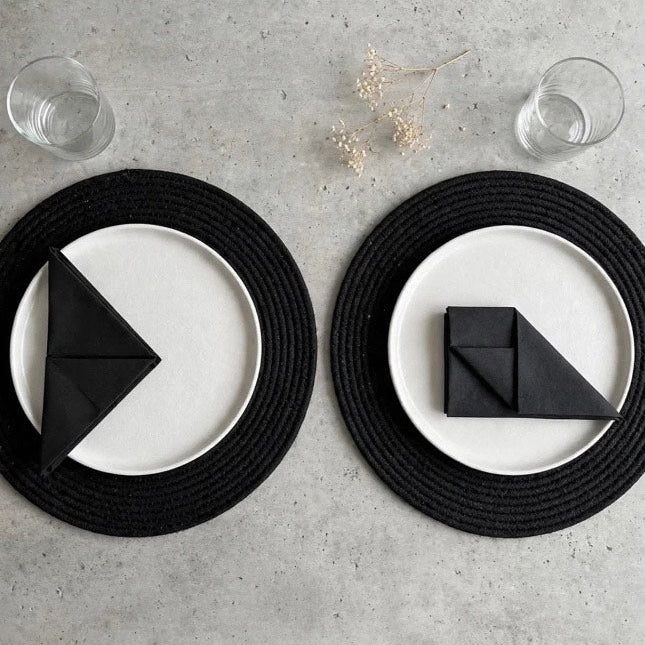 Black Placemats