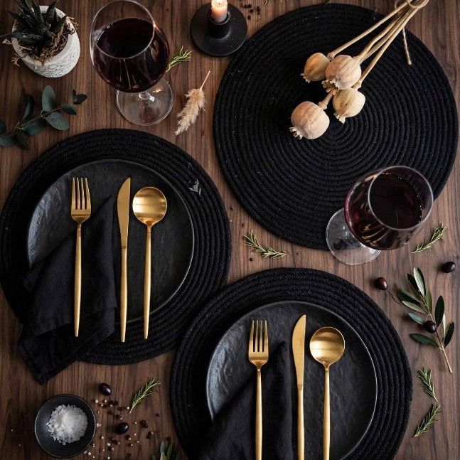 Black Placemats