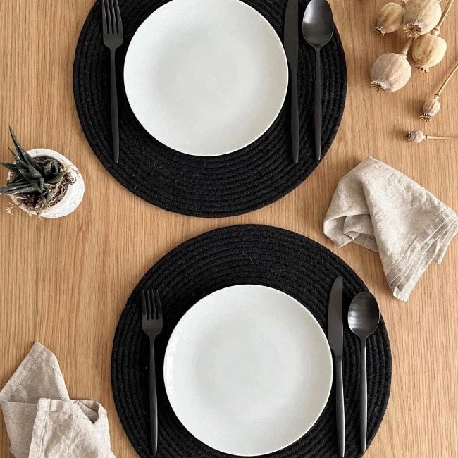 Black Placemats