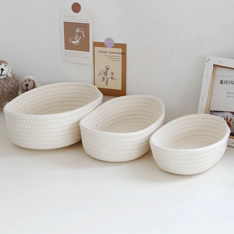 Set of 3 Oval Baskets