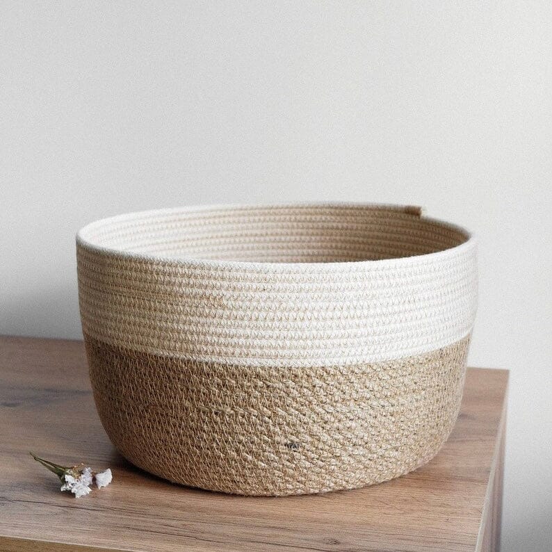 Jute Basket with Lid