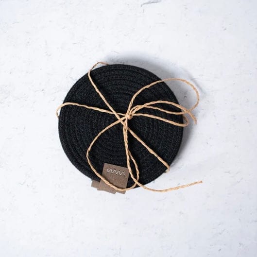 Pack of 4 Black Coasters